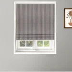 Drought Stripes - Ash Gray  Roman Shades