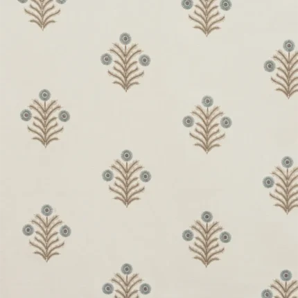 Roman Shades | Embroidered Hailee - Blue Sky - Regular | Curtain Avenue