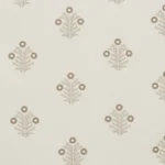 Embroidered Hailee - Cyrus Beige Fabric Swatch