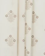 Embroidered  Hailee - Cyrus Beige Custom Curtains - Image 4