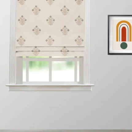 Roman Shades | Embroidered Hailee - Mint - Roman Shade | Curtain Avenue
