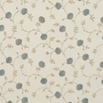 Embroidered Pecan - Dew Fabric Swatch