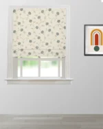 Embroidered Pecan - Dew Roman Shades