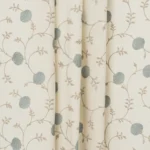 Embroidered Pecan - Dew Ripple Fold Drapes