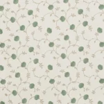 Embroidered Pecan - Grass Fabric Swatch