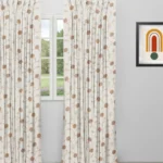 Embroidered  Pecan - Walnut Custom Curtains