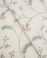 Embroidered Silvy - Bloom Roman Shades - Image 2