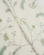 Embroidered Silvy - Sage Green Roman Shades - Image 2