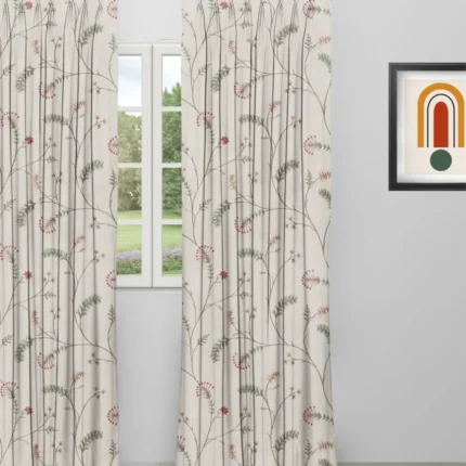 Curtains | Embroidered Silvy - Curtain - Bloom | Curtain Avenue