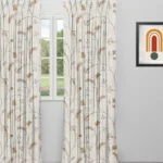 Embroidered Silvy - Copper Custom Curtains