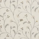 Embroidered Silvy - Ash Gray Fabric Swatch