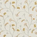 Embroidered Silvy - Copper Fabric Swatch