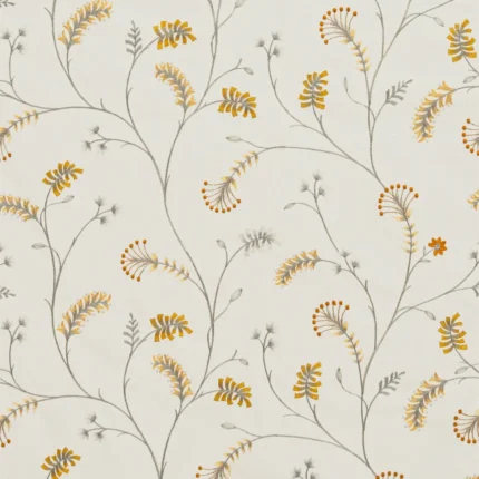 Swatches | Embroidered Silvy - Regular - Copper | Curtain Avenue