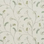 Embroidered Silvy - Sage Green Fabric Swatch
