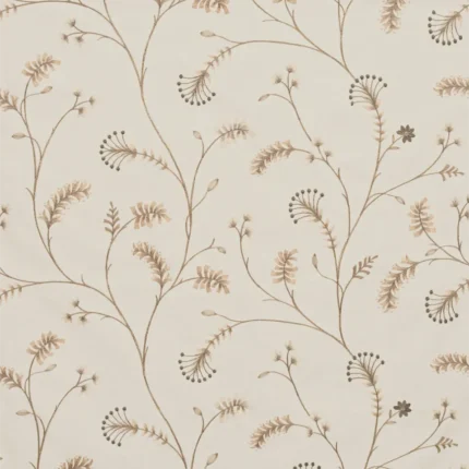 Curtains | Embroidered Silvy - Regular - Walnut | Curtain Avenue
