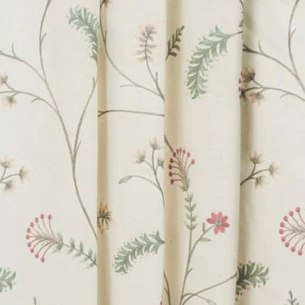 Swatches | Embroidered Silvy - Vertical - Bloom | Curtain Avenue