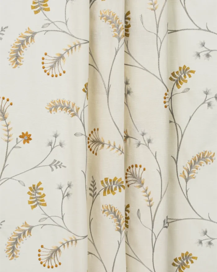 Embroidered Silvy - Copper Roman Shades - Image 4