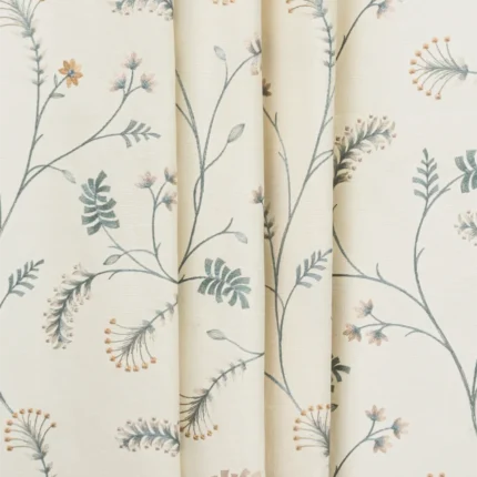 Swatches | Embroidered Silvy - Vertical - Dew | Curtain Avenue