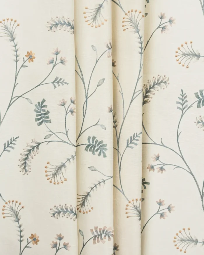 Embroidered Silvy - Dew Roman Shades - Image 4