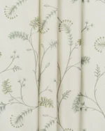 Embroidered Silvy - Sage Green Roman Shades - Image 4