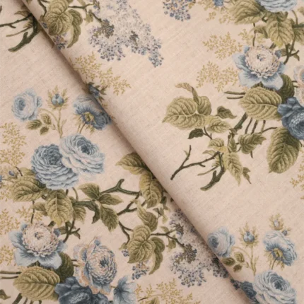 Roman Shades | English Cottage- Blue Folded | Curtain Avenue