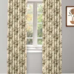 English Cottage - Brown Ripple Fold Drapes