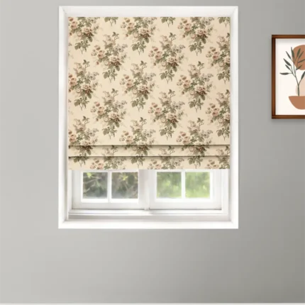 Roman Shades | English Cottage- Brown Roman Shade | Curtain Avenue
