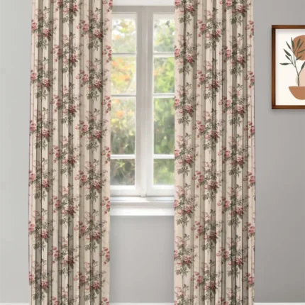 Curtains | English Cottage- Burgundy Curtain | Curtain Avenue