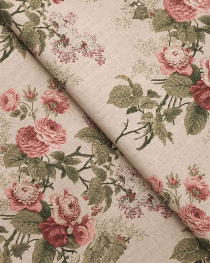 English Cottage - Burgundy Custom Curtains - Image 2