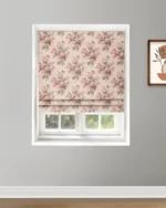 English Cottage - Burgundy Roman Shades