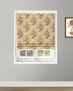English Cottage - Orange Roman Shades