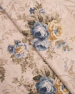 English Garden - Sapphire Fog Custom Curtains - Image 2