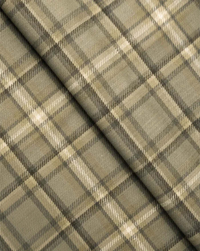 Farmhouse Plaid Check - Deep Forest Roman Shades - Image 2