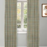 Farmhouse Plaid Check - Lake Custom Curtains