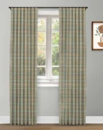Farmhouse Plaid Check - Lake Custom Curtains