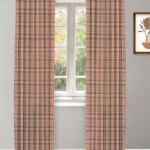 Farmhouse Plaid Check - Petal Ripple Fold Drapes