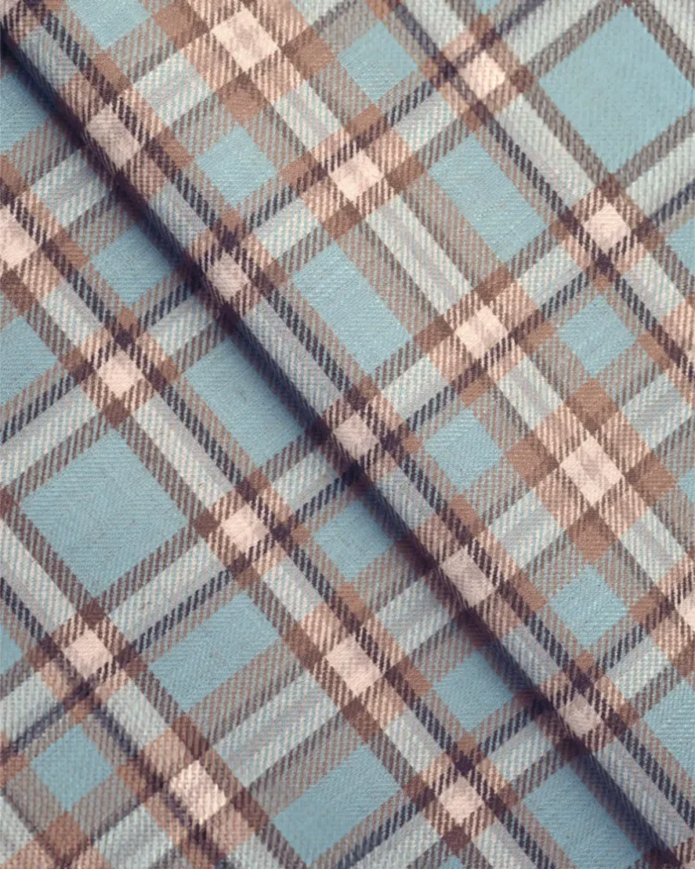 Swatches | Farmhouse Plaid Check-Storm- Fodled | Curtain Avenue