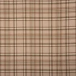 Farmhouse Plaid Check - Tan Fabric Swatch