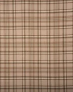 Farmhouse Plaid Check - Tan Ripple Fold Drapes - Image 3