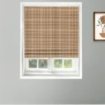 Farmhouse Plaid Check - Tan Roman Shades