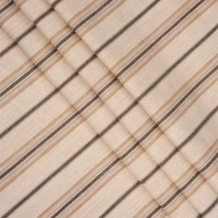 Swatches | Folktales Stripes - Stone Folded Shot | Curtain Avenue