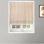 Folktales Stripes - Stone Roman Shades