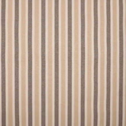 Roman Shades | French Stripes - Gray Regular Shot | Curtain Avenue