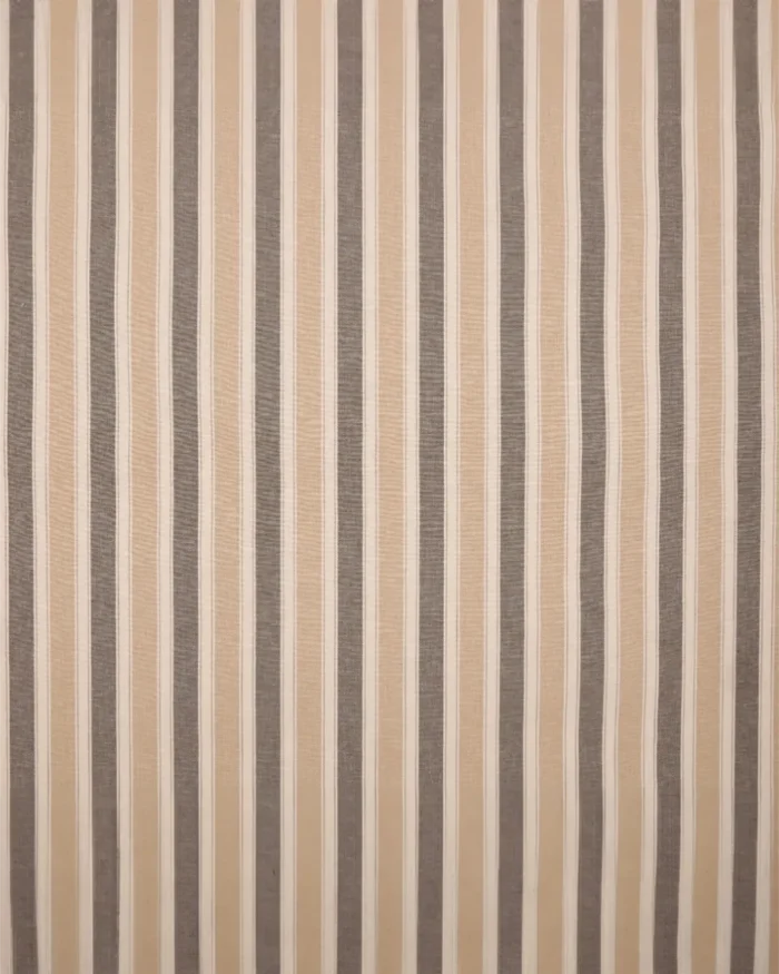 French Stripes - Gray Ripple Fold Drapes - Image 3