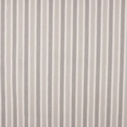 Roman Shades | French Stripes - Witney Gray Regular Shot | Curtain Avenue