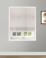 French Stripes - Witney Gray  Roman Shades