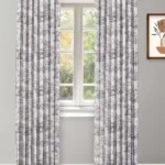 French Toile - Brown Ripple Fold Drapes