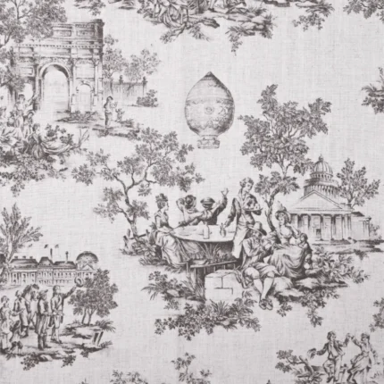 Swatches | French Toile-Brown- Regular | Curtain Avenue