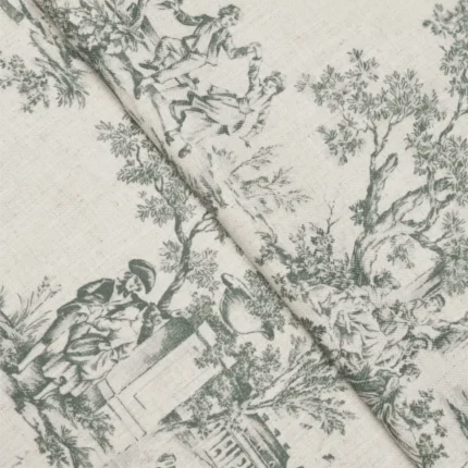 Swatches | French Toile-Forest- Folded | Curtain Avenue