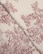 French Toile - Misty Rose Roman Shades - Image 2